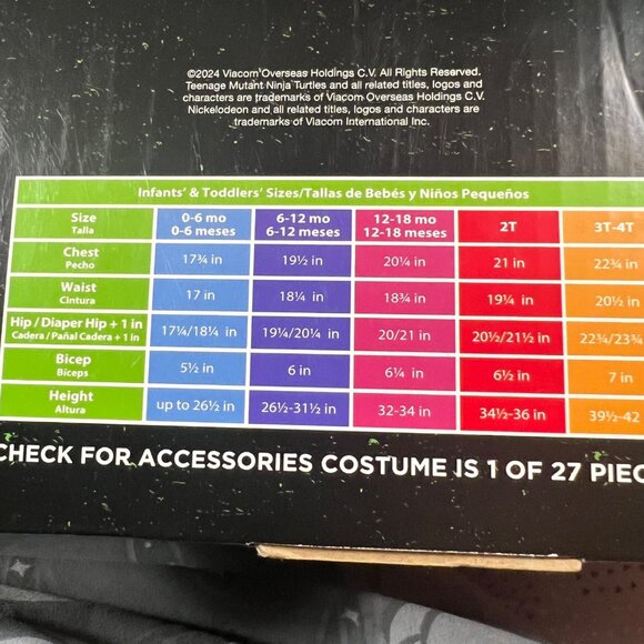 Teenage Mutant Ninja Turtles 4-In-1 Costume Set 2T - Picture 3 of 6